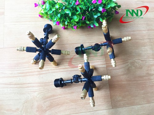 Béc Phun Sương 7 Hướng Đồng Ren 21
