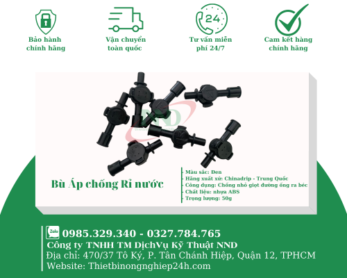 Bù áp 2 đầu trơn