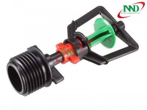 Béc xoay 360 độ ren 21